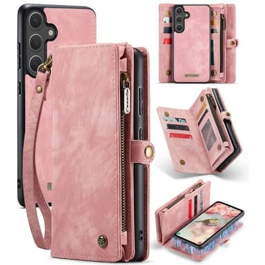 CaseMe mobilcover 008 8-kort Samsung Galaxy S25 Plus - Lyserød
