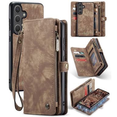 CaseMe mobilcover 008 8-kort Samsung Galaxy S25 Plus - Brun