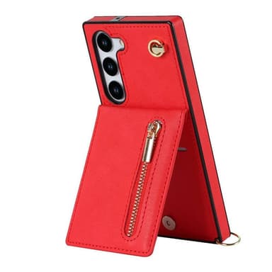 Zipper halskæde cover Samsung Galaxy S25 Plus - Rød