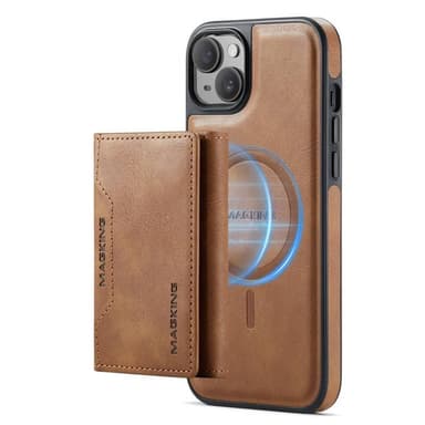 DG-Ming Magking K2 2i1 cover iPhone 15 Plus - Brun