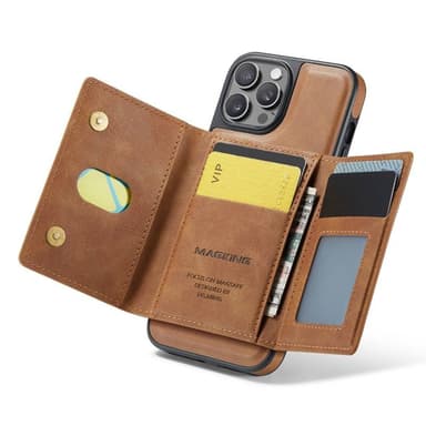 DG-Ming Magking K2 2i1 cover iPhone 12 Pro - Brun
