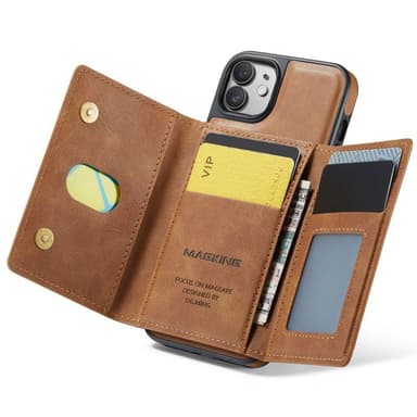 DG-Ming Magking K2 2i1 cover iPhone 12 - Brun
