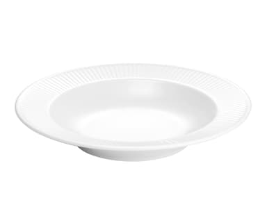 Pillivuyt Plissé Tallerken dyb Dia 28 cm Hvid