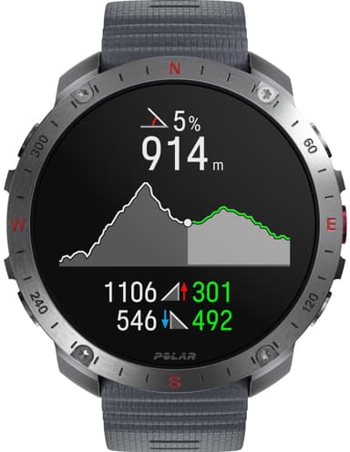 Polar Grit X2 Pro sportsur S-L (grå)
