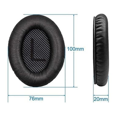 Bose QC 35 Puder fra headphoneparts.se - black