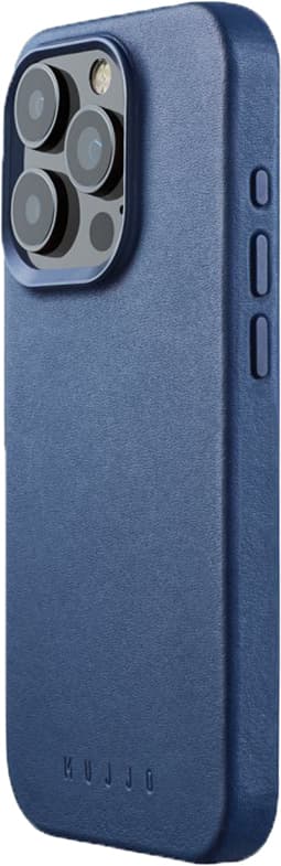 Mujjo iPhone 15 Pro mobiletui (Blå)