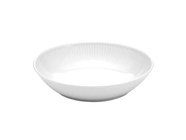 Pillivuyt Plissé Tallerken dyb Dia 20 cm Hvid
