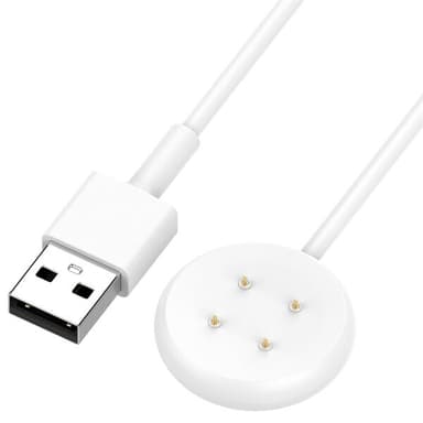 Oplader til Google Pixel Watch 2 - USB 1m - Hvid