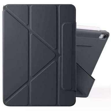 Kunstlæderetui med stativ og magneter til iPad Air 11 2024 / Air 2022 10.9 - Svart