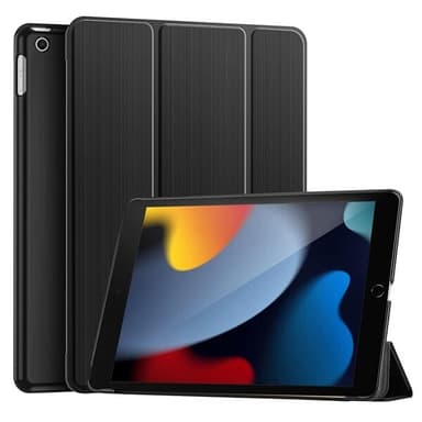 Trifold etui med stativ til iPad 10,2"" Gen 7/8/9 - Sort