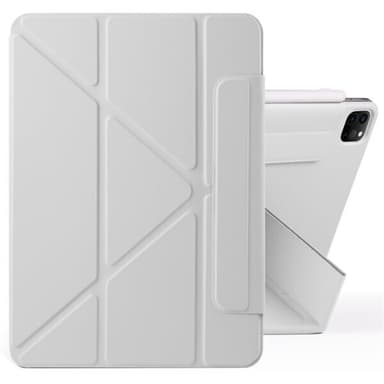 Kunstlæderetui med stativ og magneter til iPad Pro 12.9 2022 / 2021 / 2020 - Grå