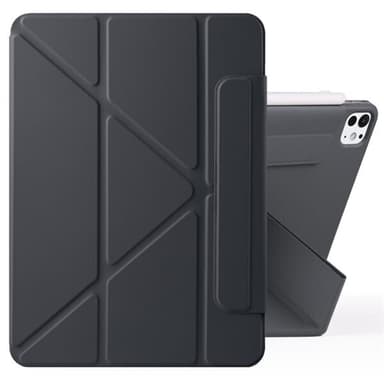 Kunstlæderetui med stativ og magneter til iPad Pro 13 2024 - Svart