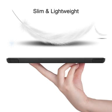 Trifoldet Stand Smart Taske til Samsung Galaxy Tab S7 Plus - Sort