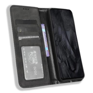 Wallet Stand Flip-telefonetui til Google Pixel 8 - Sort