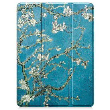 Til iPad Pro 11 (2024) Etui Tre-fold Stativ Tablet Cover med Pen Holder - Blossom
