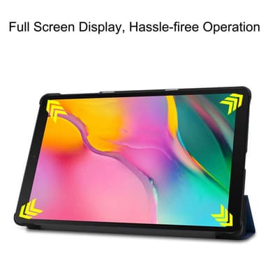 Trifoldet stativetui til Samsung Galaxy Tab A 10.1 2019 - Mørkeblå