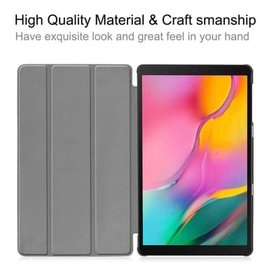 Trifoldet stativetui til Samsung Galaxy Tab A 10.1 2019 - Mørkeblå