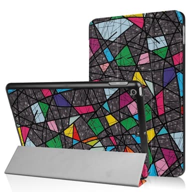 Til iPad 9.7 (2018)/9.7 (2017) Trifoldet stativetui - geometrisk