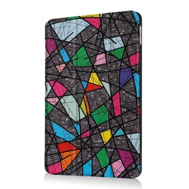 Til iPad 9.7 (2018)/9.7 (2017) Trifoldet stativetui - geometrisk