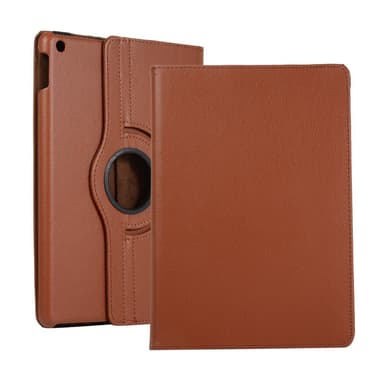 Apple iPad 10.2 2021/2020/2019 Litchi Texture Tabletetui - Brun