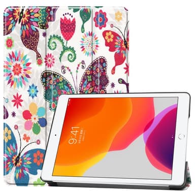 Apple iPad 10.2 Trifoldet Stand Tablet-Taske - Sommerfugl