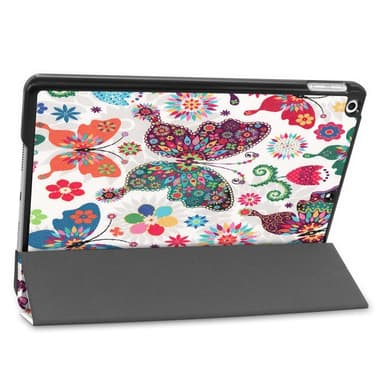 Apple iPad 10.2 Trifoldet Stand Tablet-Taske - Sommerfugl