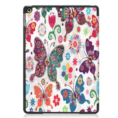 Apple iPad 10.2 Trifoldet Stand Tablet-Taske - Sommerfugl