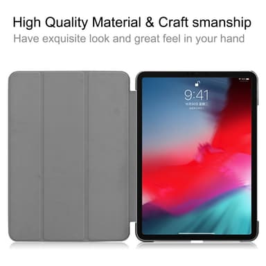 Smart etui i læder med trefoldet stativ til iPad Pro 11"" (2018) - Galaxy Pattern