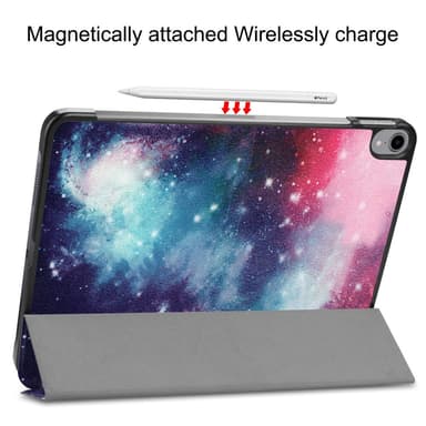 Smart etui i læder med trefoldet stativ til iPad Pro 11"" (2018) - Galaxy Pattern