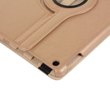 Apple iPad 10.2 2021/2020/2019 Litchi Tekstur Standetui - Guld