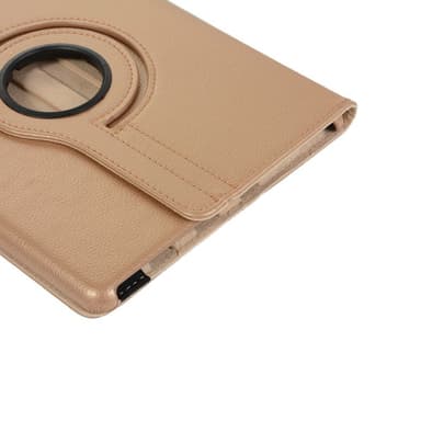 Apple iPad 10.2 2021/2020/2019 Litchi Tekstur Standetui - Guld