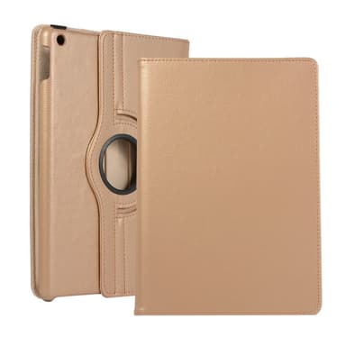 Apple iPad 10.2 2021/2020/2019 Litchi Tekstur Standetui - Guld