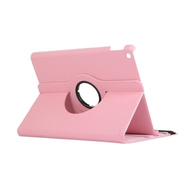 Apple iPad 10.2 2021/2020/2019 Litchi Texture Stand-etui - Lyserød