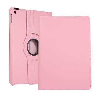 Apple iPad 10.2 2021/2020/2019 Litchi Texture Stand-etui - Lyserød