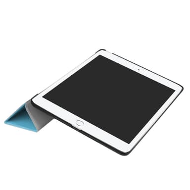 Til iPad 9.7 (2018)/9.7 (2017) Trifoldet etui - Lyseblå