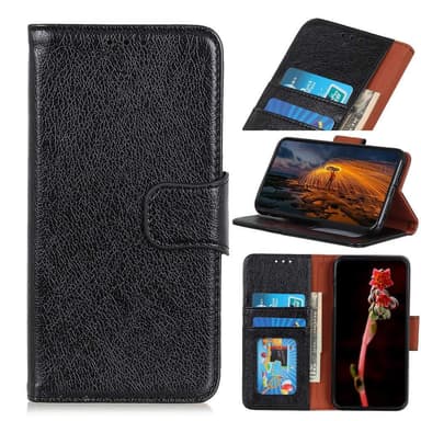Nappa Texture Pung Standetui til Samsung Galaxy A10 - Sort