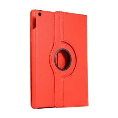 Apple iPad 10.2 2021/2020/2019 Litchi Texture Stand-etui - Rød