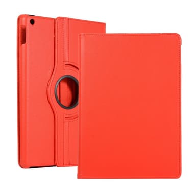 Apple iPad 10.2 2021/2020/2019 Litchi Texture Stand-etui - Rød