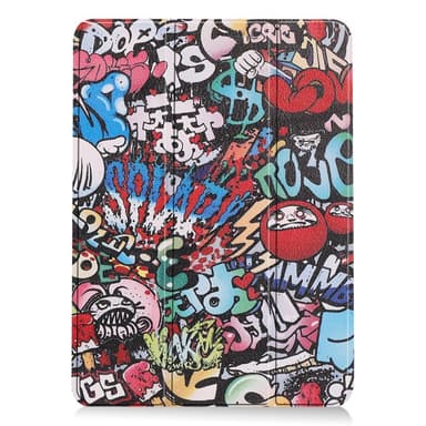 Til iPad Air 11 (2024) Etui Tre-fold Stativ Tablet Cover - Graffiti