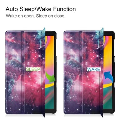 Samsung Galaxy Tab A 10.1 (2019) SM-T515 Etui Galaxy Mønster