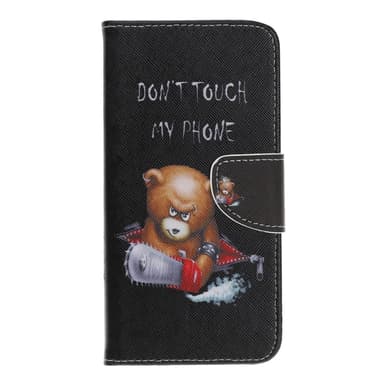 Mønster tegnebog til Samsung Galaxy A40 - Angry Bear og dets advarsel