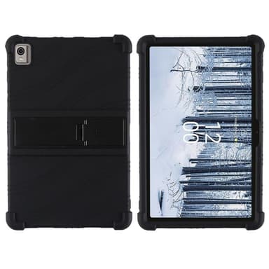 Nokia T21 Soft Silicone Beskyttende Tabletetui Cover - Sort