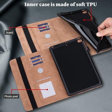 Til iPad 10.2 (2021)/(2020)/(2019) Almindeligt PU-læder tabletcover