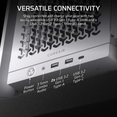 Corsair FRAME 4000D Mid-Tower PC-kabinet (hvid)