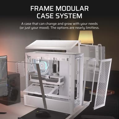 Corsair FRAME 4000D Mid-Tower PC-kabinet (hvid)