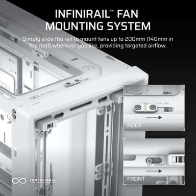 Corsair FRAME 4000D Mid-Tower PC-kabinet (hvid)