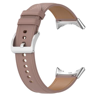 Urrem i ægte læder 20 mm kompatibel med Google Pixel Watch 1/2 Mørk pink