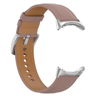 Urrem i ægte læder 20 mm kompatibel med Google Pixel Watch 1/2 Mørk pink