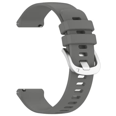 18 mm silikone urrem til Huawei Watch GT 4 41 mm, Garmin Venu 3S, LG Watch Grå