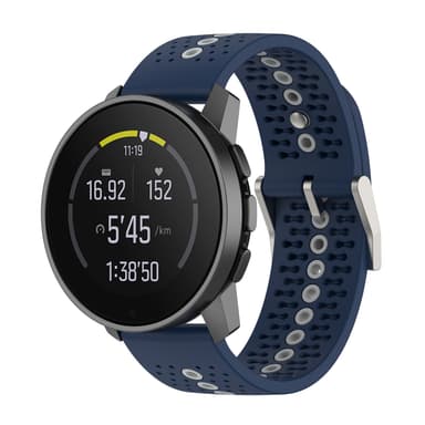 Farverig urrem 22MM til Suunto Race S ur Blå + Grå